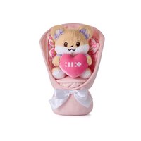 二週年紀念 MOCHA LATTE 捧花 大娃 