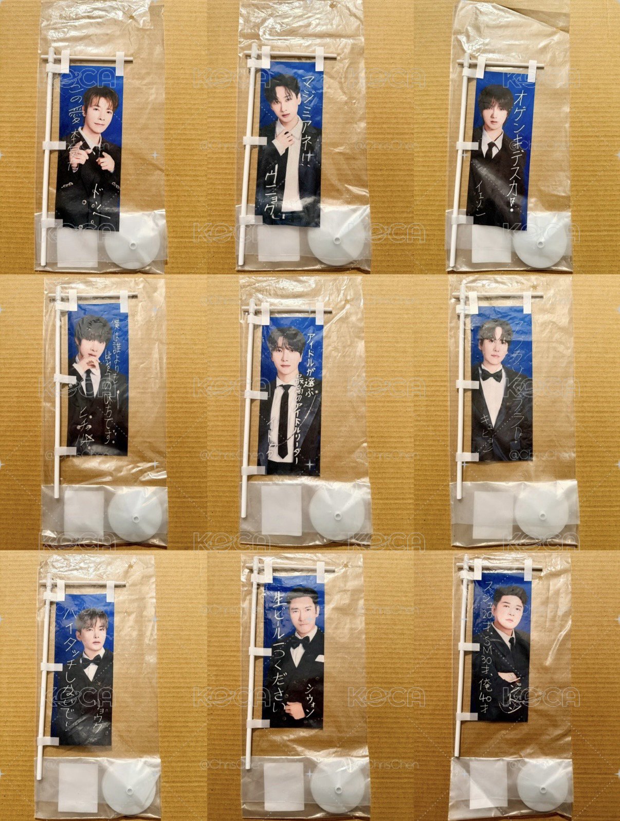 Super Junior 日本SS10週邊 關東旗 （9成員套組）