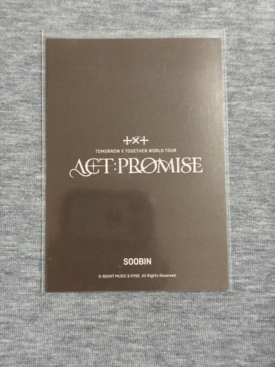 TXT 崔秀彬 ACT:PROMISE EP.2 毛衣卡