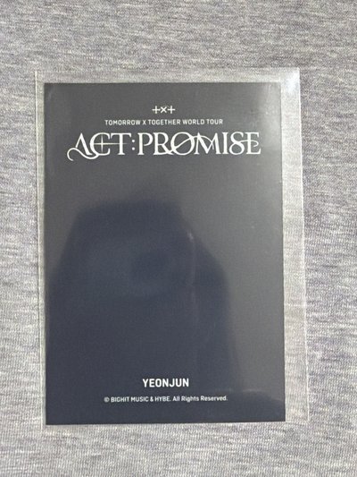 TXT 崔然竣 首爾安可場週 夾克卡 