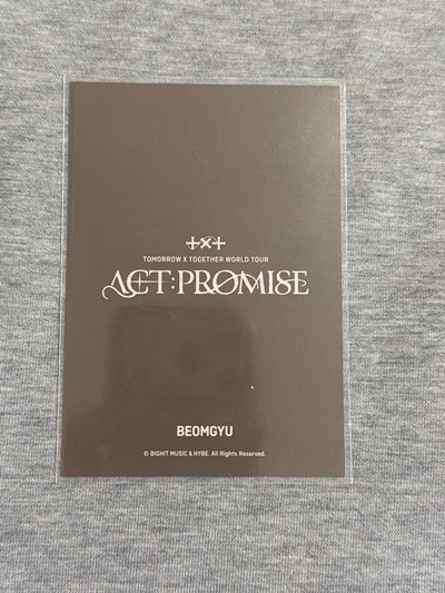 TXT 崔杋圭 ACT:PROMISE EP.2 毛衣卡
