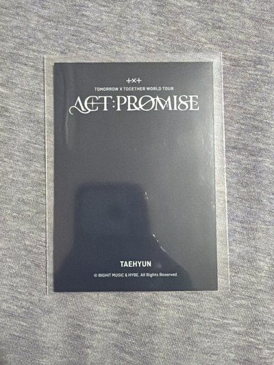 TXT 姜太顯 首爾安可場 夾克卡