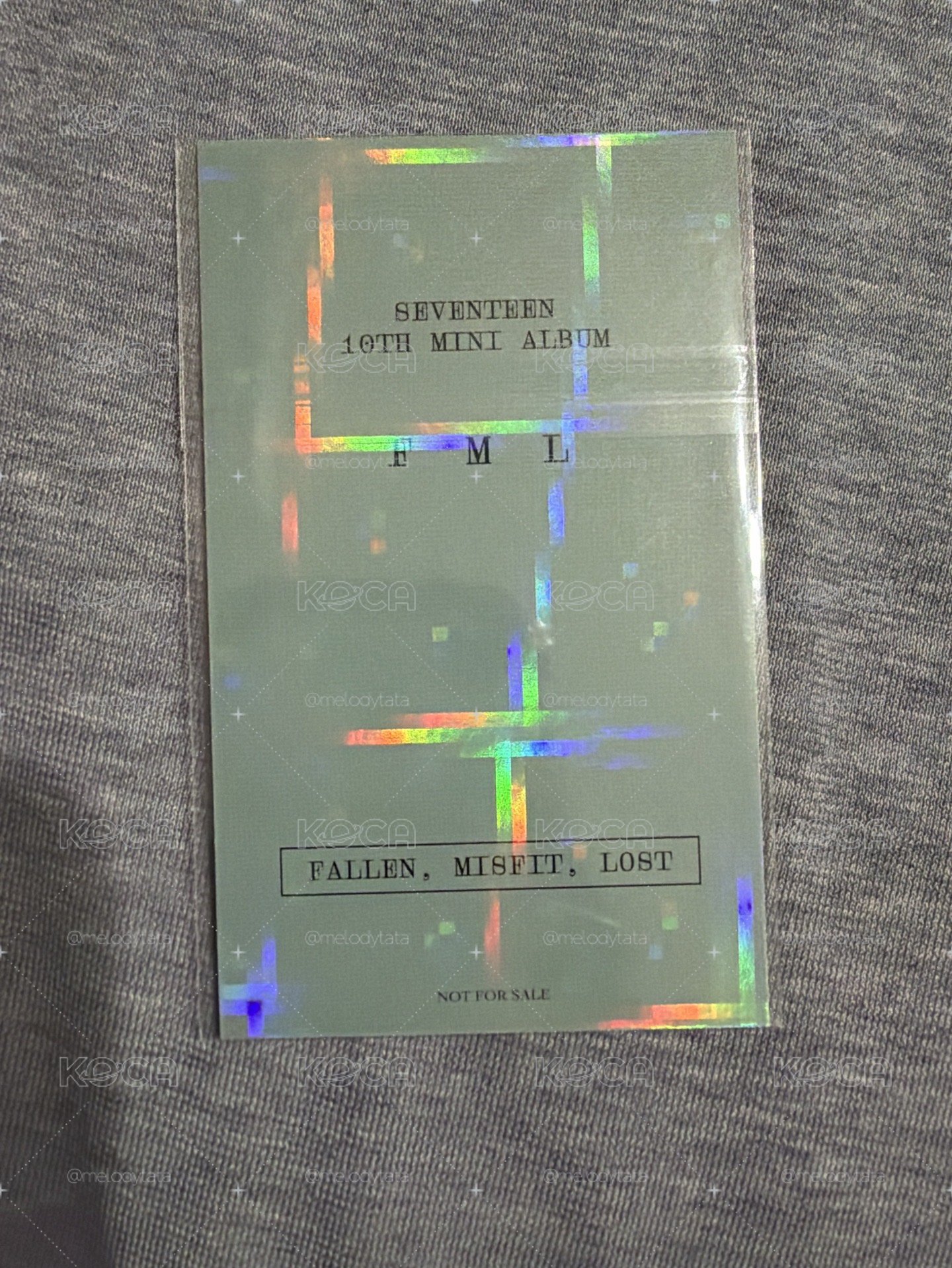 Seventeen 李碩珉DK FML抽選閃卡