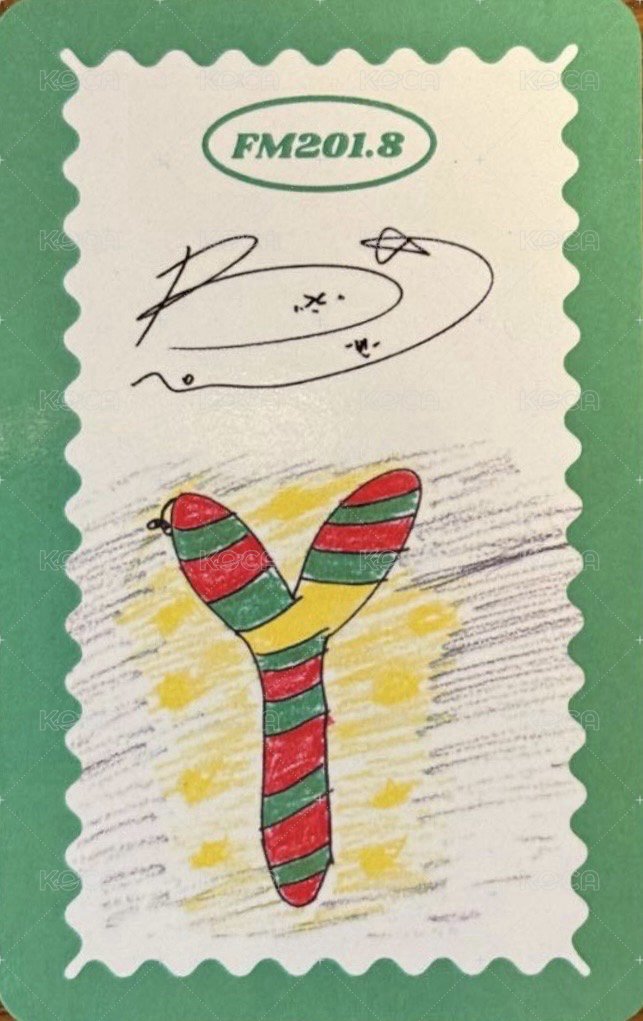 Fantagio 家族聖誕特別專 簽名卡  背面