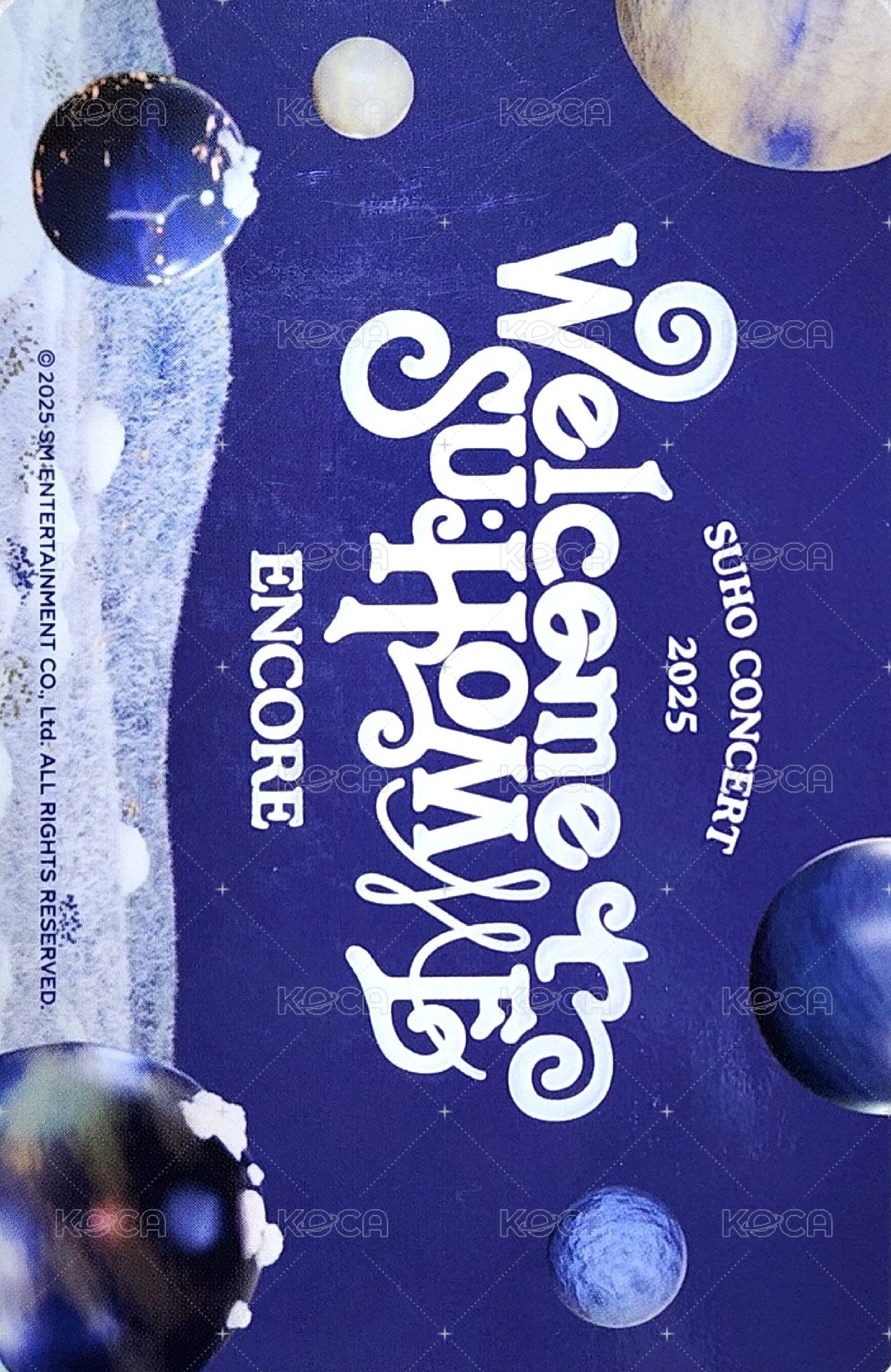 WELCOME TO SU:HOMME 隨機卡  背面