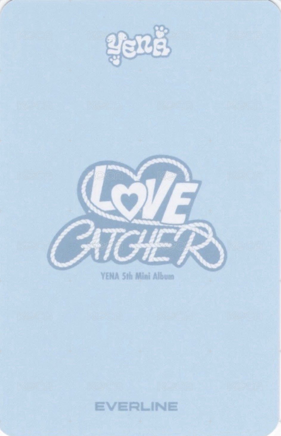 迷五 el 預售 特典卡 天使 背面