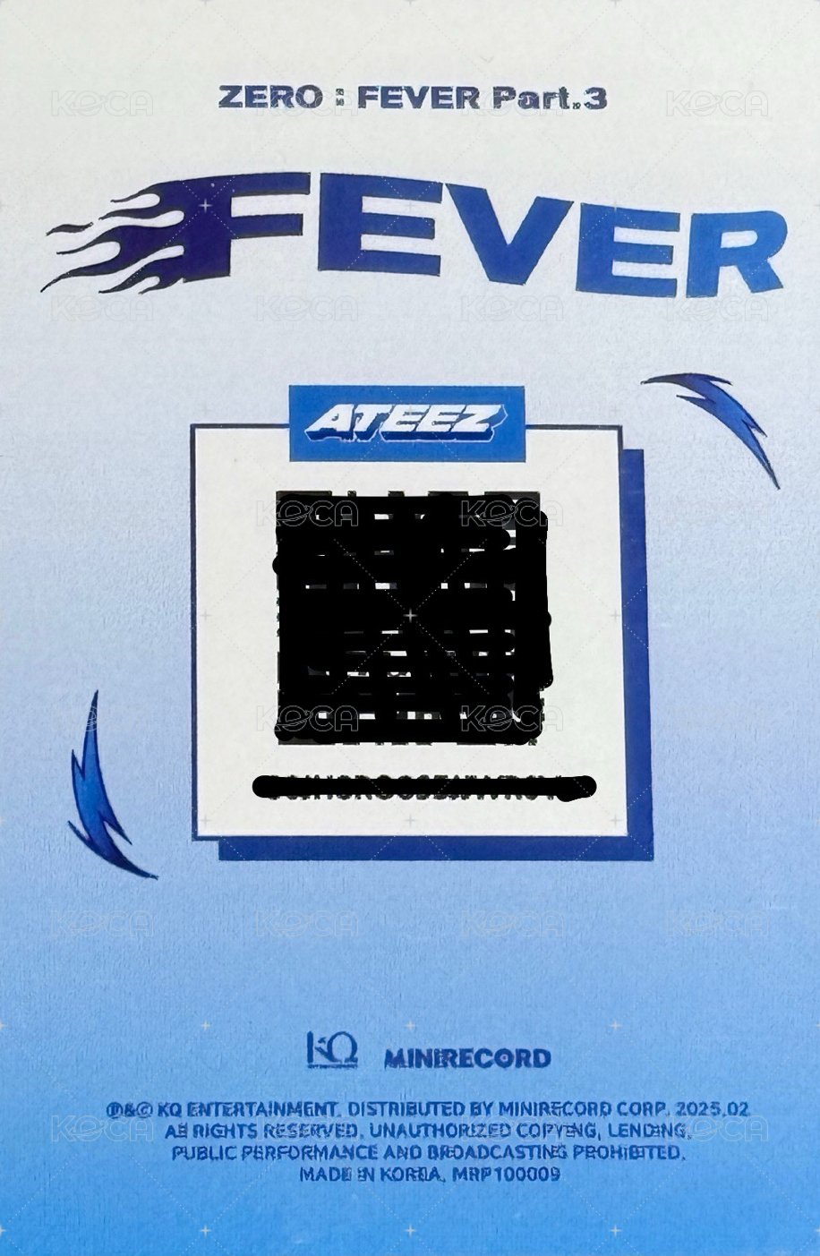 FEVER再版專 專輯卡 QR 背面