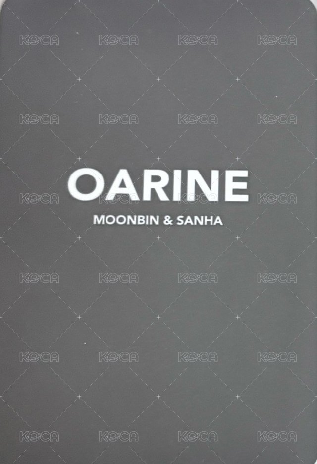 代言 代言卡 OARINE 背面
