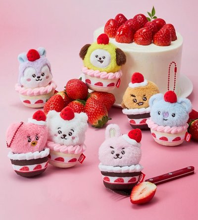 降價慶回歸 現貨～BT21草莓系列蛋糕 Cooky