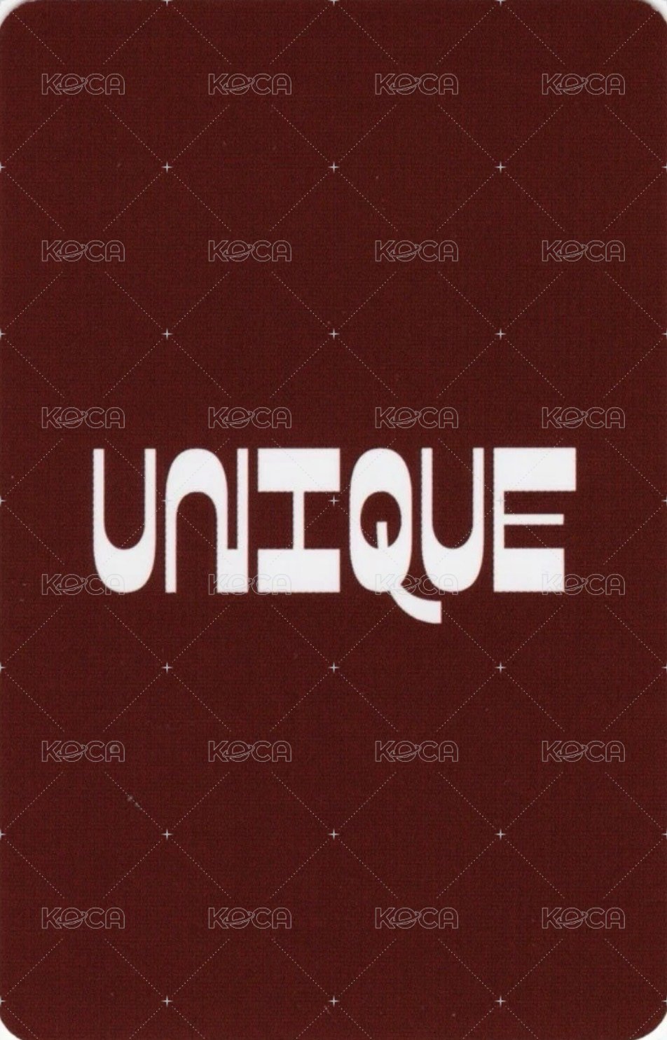 UNIQUE k4 Photobook ver. 特典卡  背面