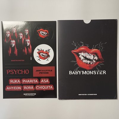 貼紙一張+Chiquita PSYCHO 海報 