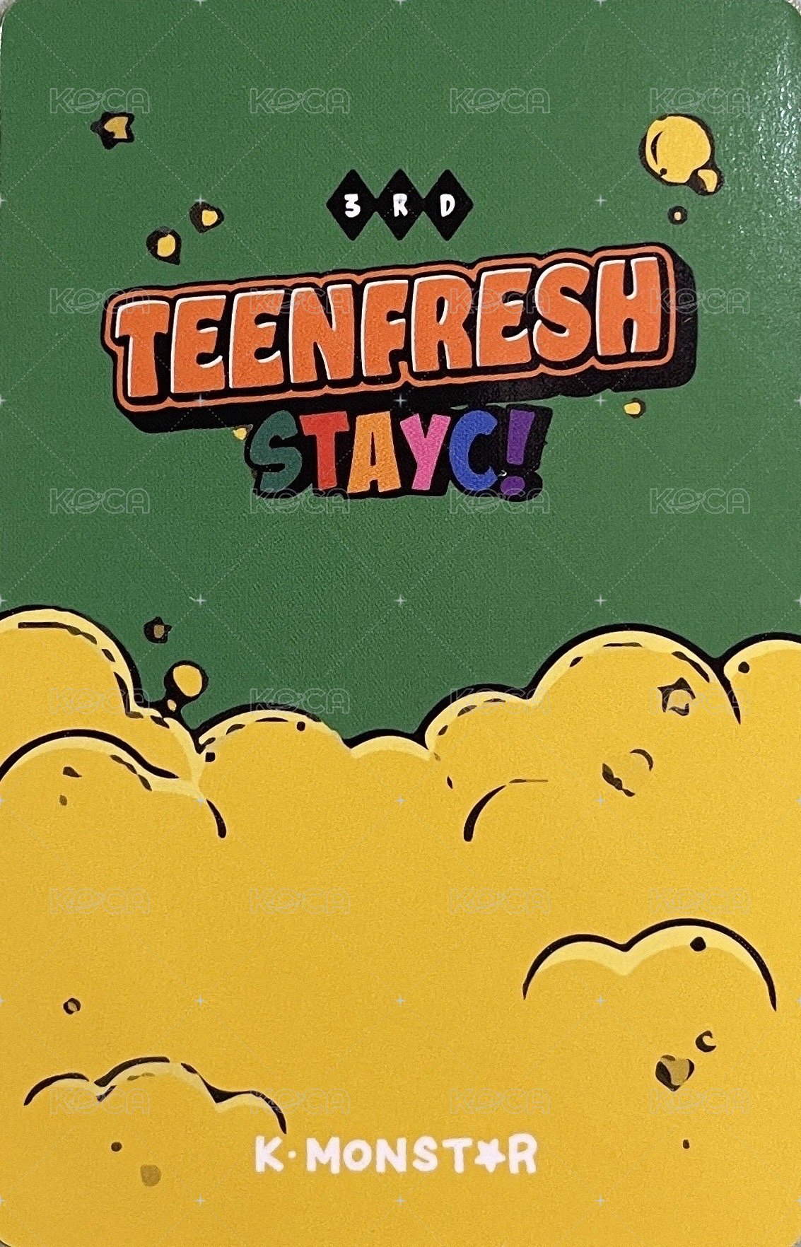 Bubble km 香港 簽售卡  背面