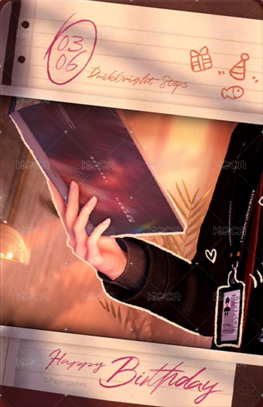 祁煜2026年生日 周邊卡  背面