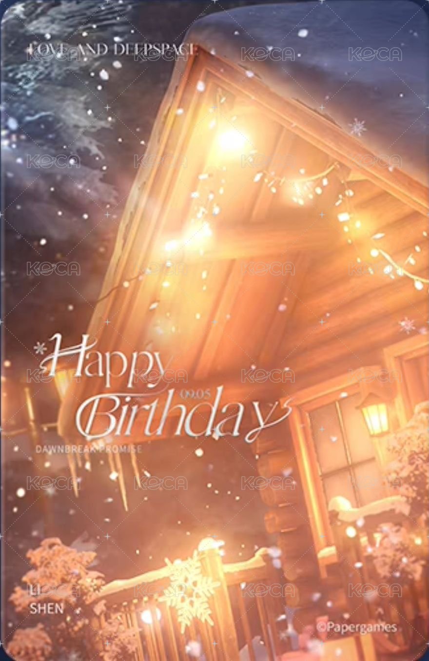 25年生日 周邊卡  背面