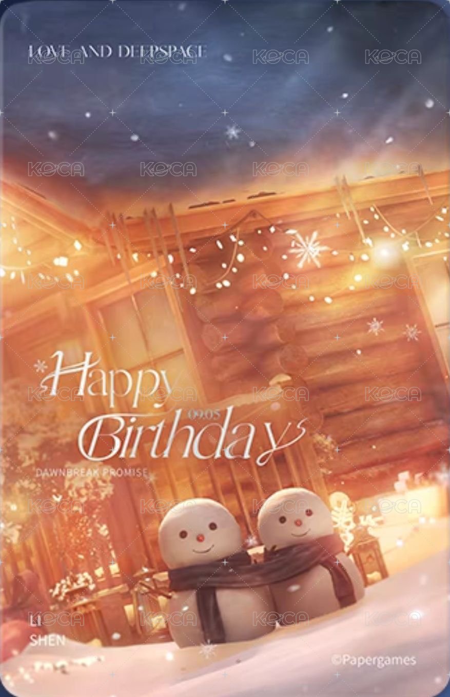 25年生日 周邊卡  背面