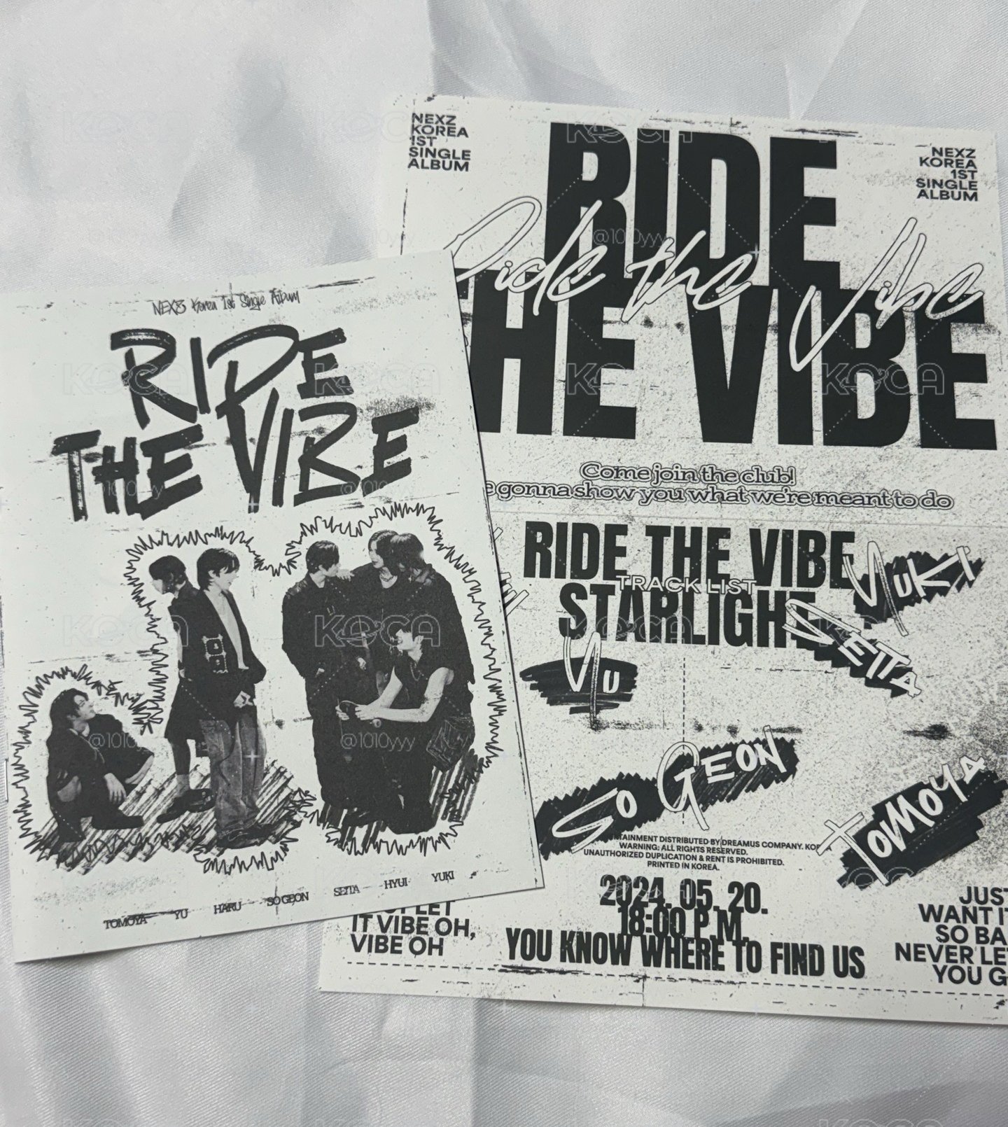 NEXZ Ride the vibe PAMPHLET+club poster 