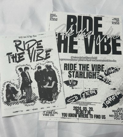 Ride the vibe PAMPHLET+club poster