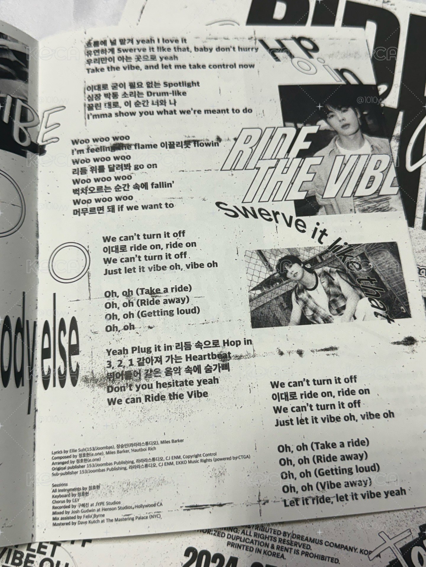 Ride the vibe PAMPHLET+club poster