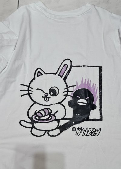 RIIZE Park快閃店限定 客製短T 兔喵鴨 WONBIN ver