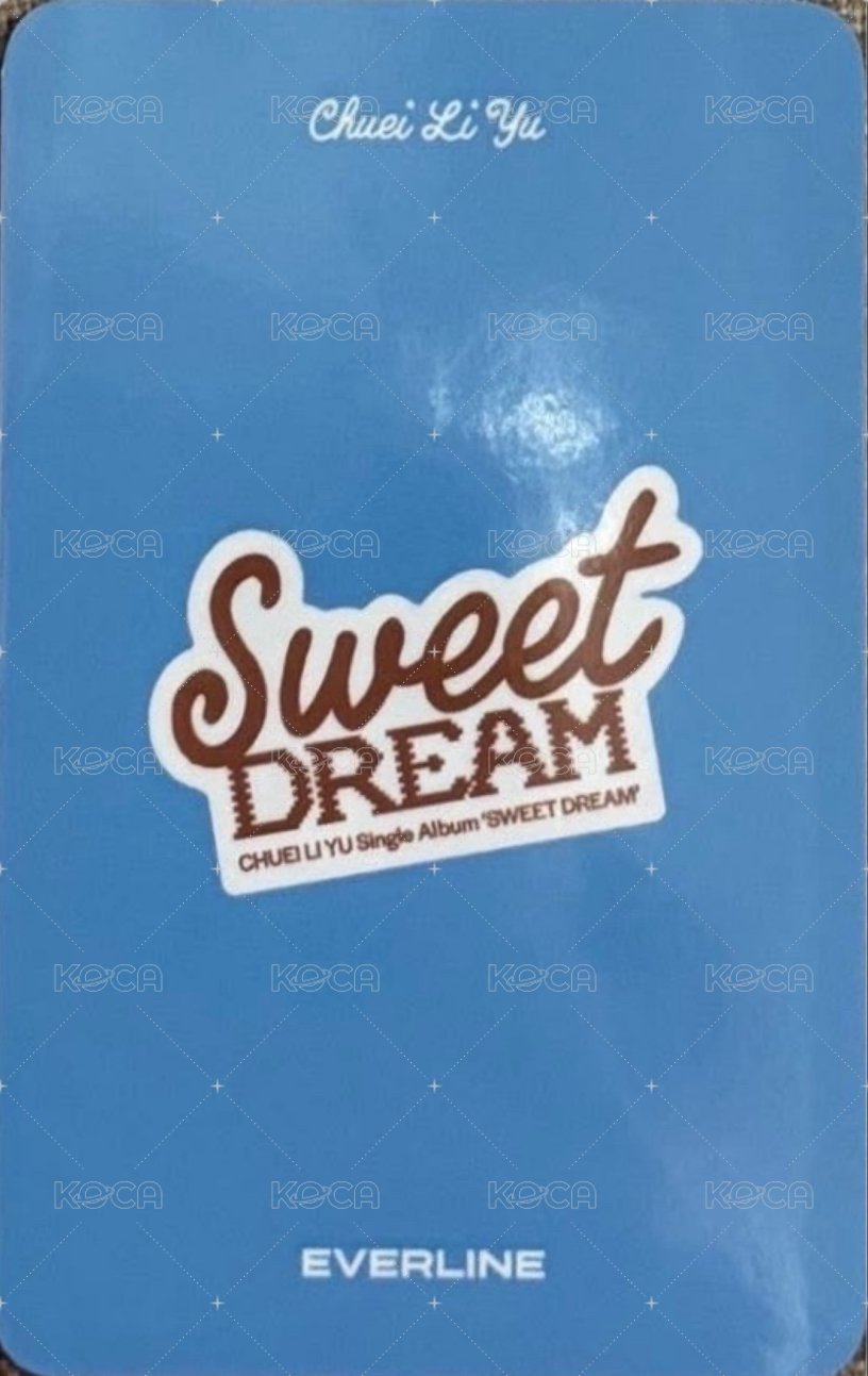 Sweet DREAM el 視簽 簽售卡  背面