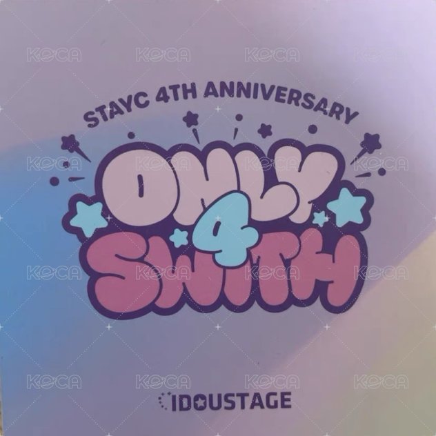 4週年快閃 愛豆驛站 周邊卡  背面