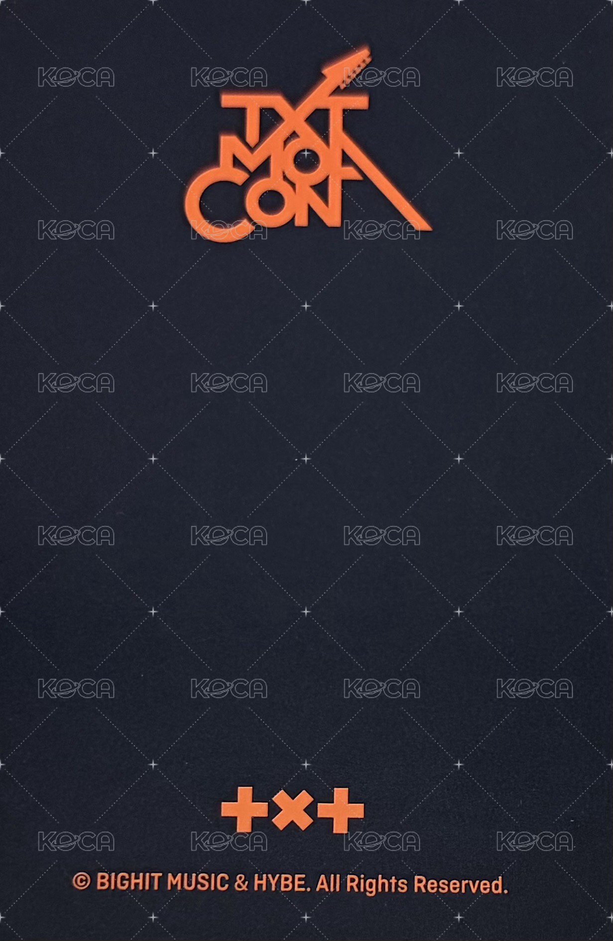 MOA CON 外套卡 周邊卡  背面