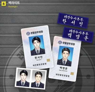 backlight 警察週邊 壓克力板.拍立得小卡.執勤組.扭蛋立牌