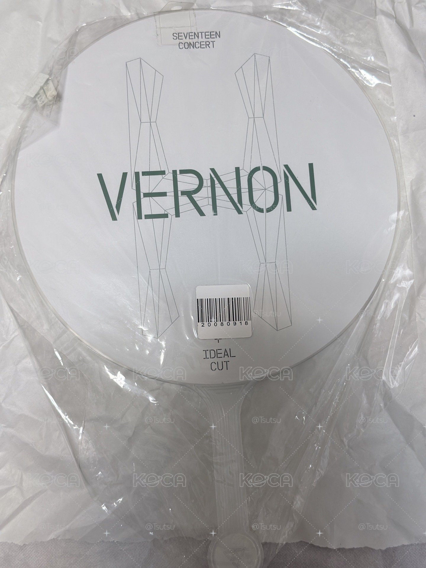 （現貨 紙箱寄出）seventeen 絕版 Vernon 大扇 扇子