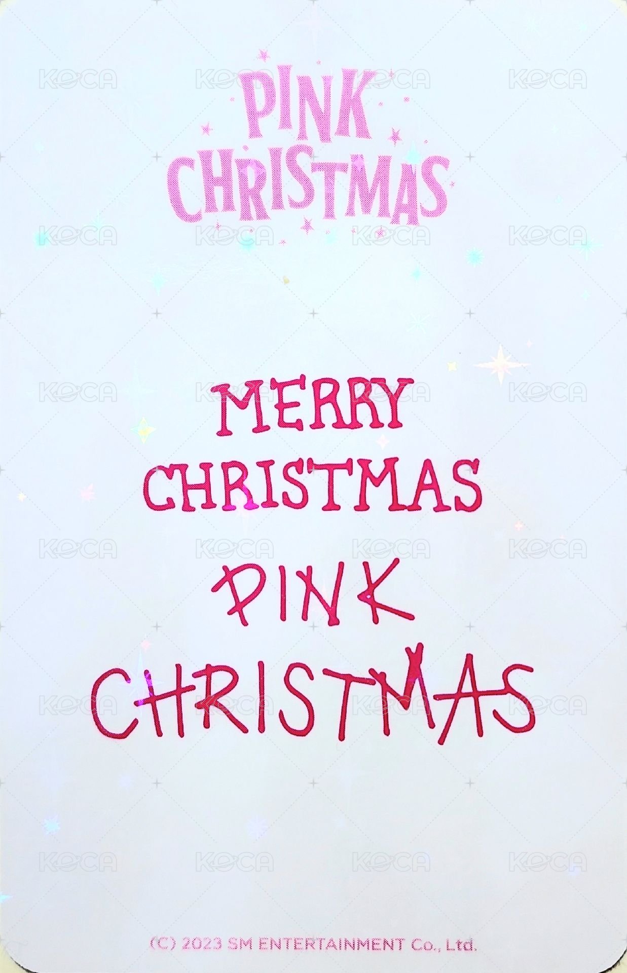 2023聖誕 閃卡 隨機卡  背面