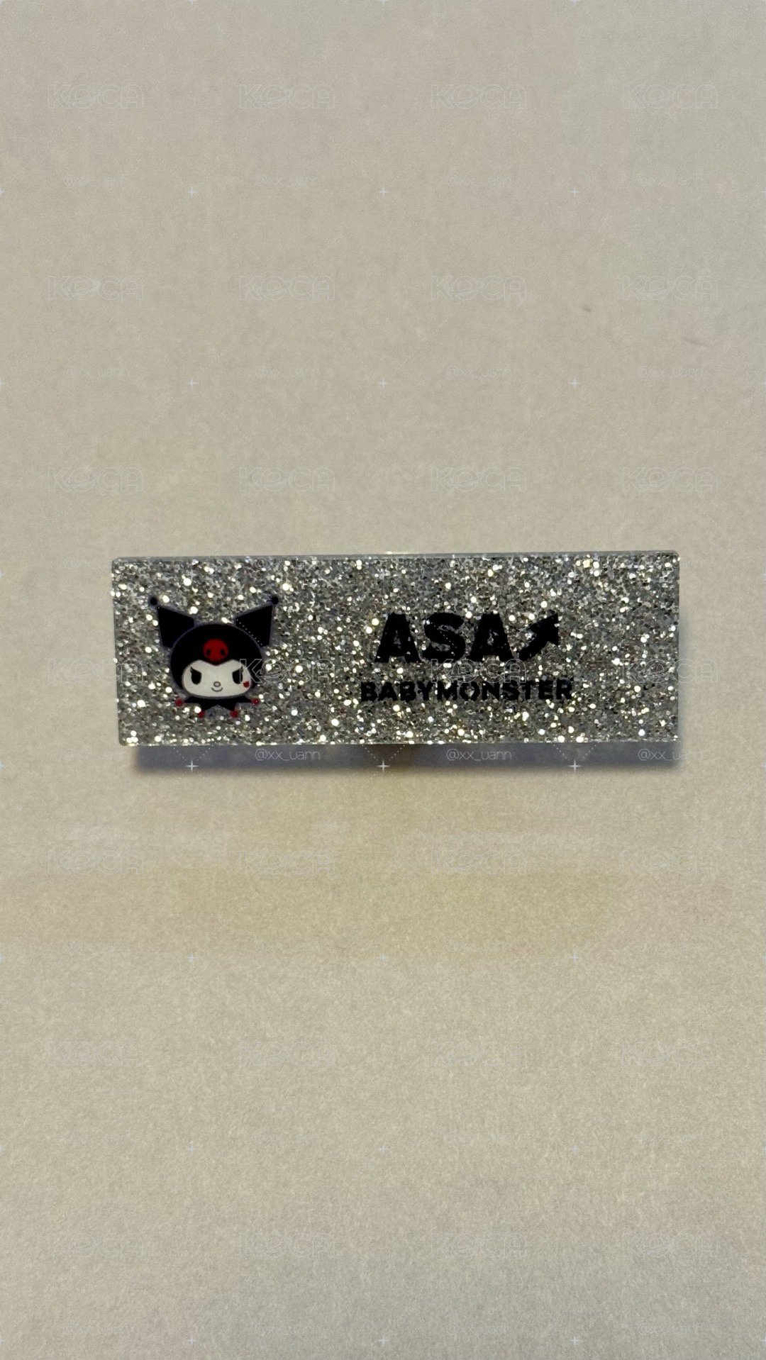 BM 庫洛米 姓名牌 ASA 銀 （不需多帶）