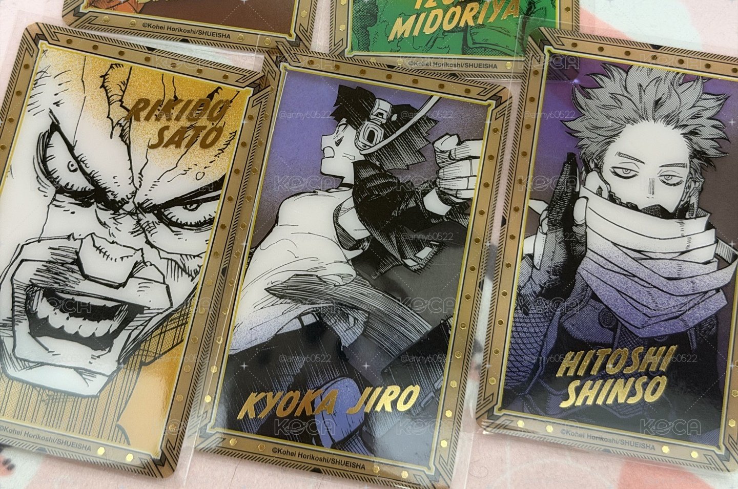 💚我英 原畫展 燙金小卡