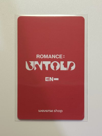 ENHYPEN JAKE 沈載倫 正二YT特典2.0