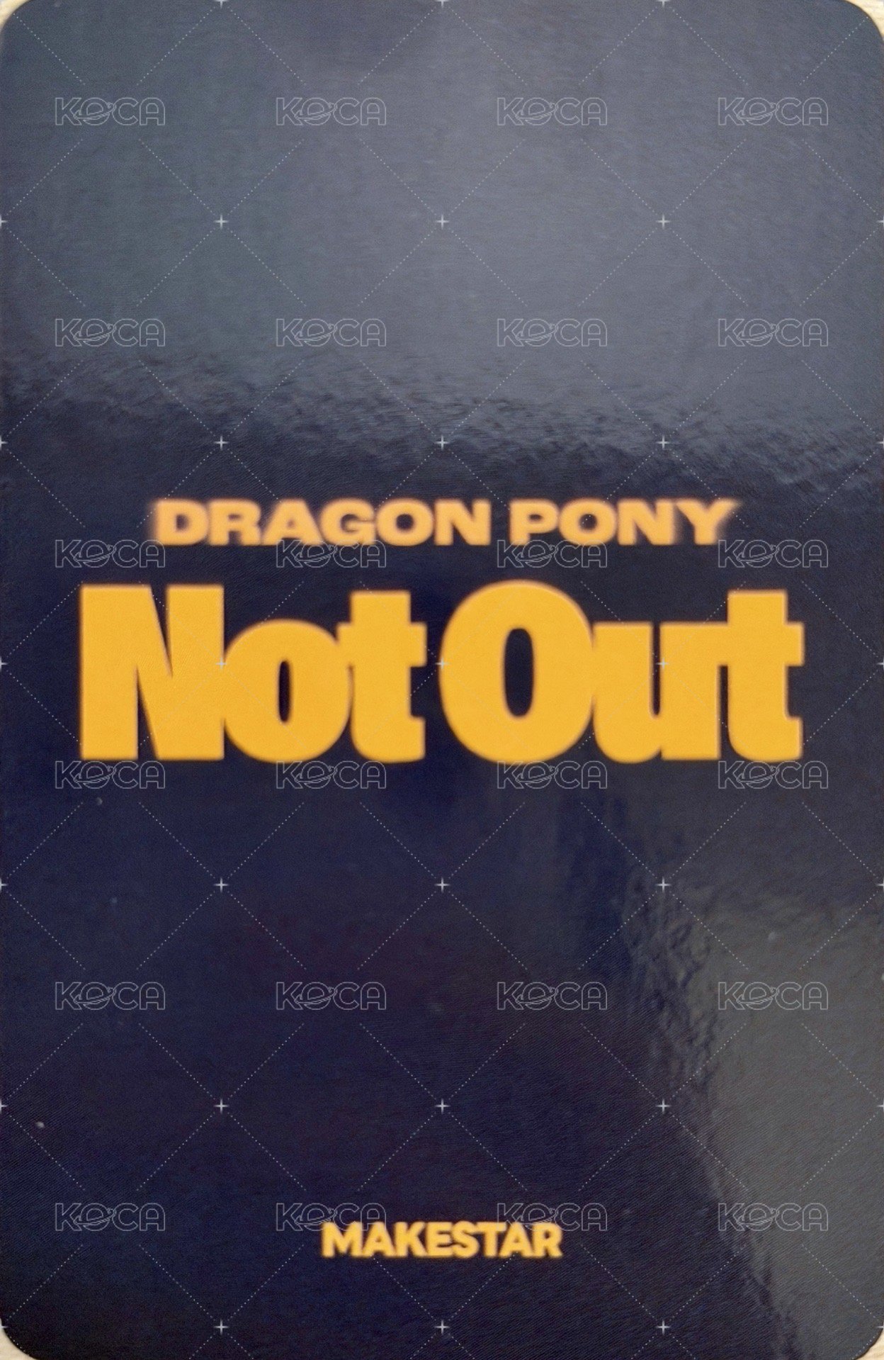 Not Out ms 簽售卡 制服安 背面