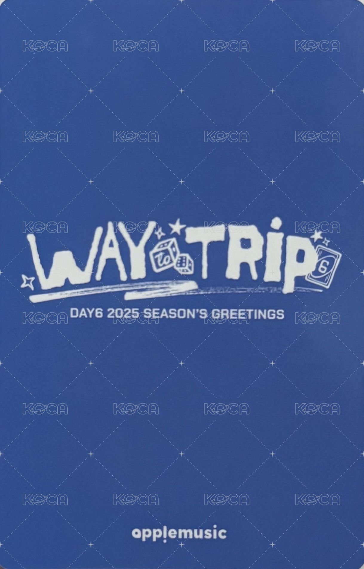 25年曆 am 特典卡  背面