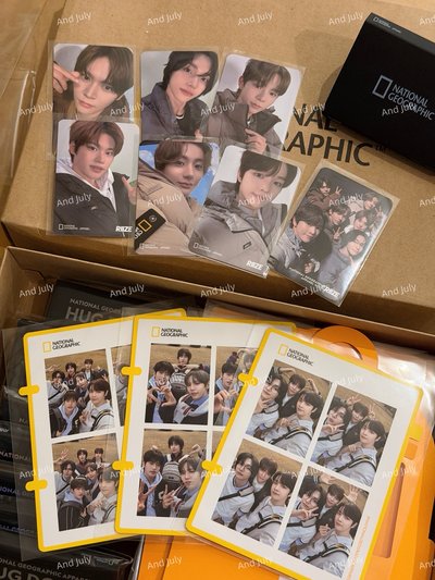 RIIZE 國家地理 代言卡 新學期四格明信片