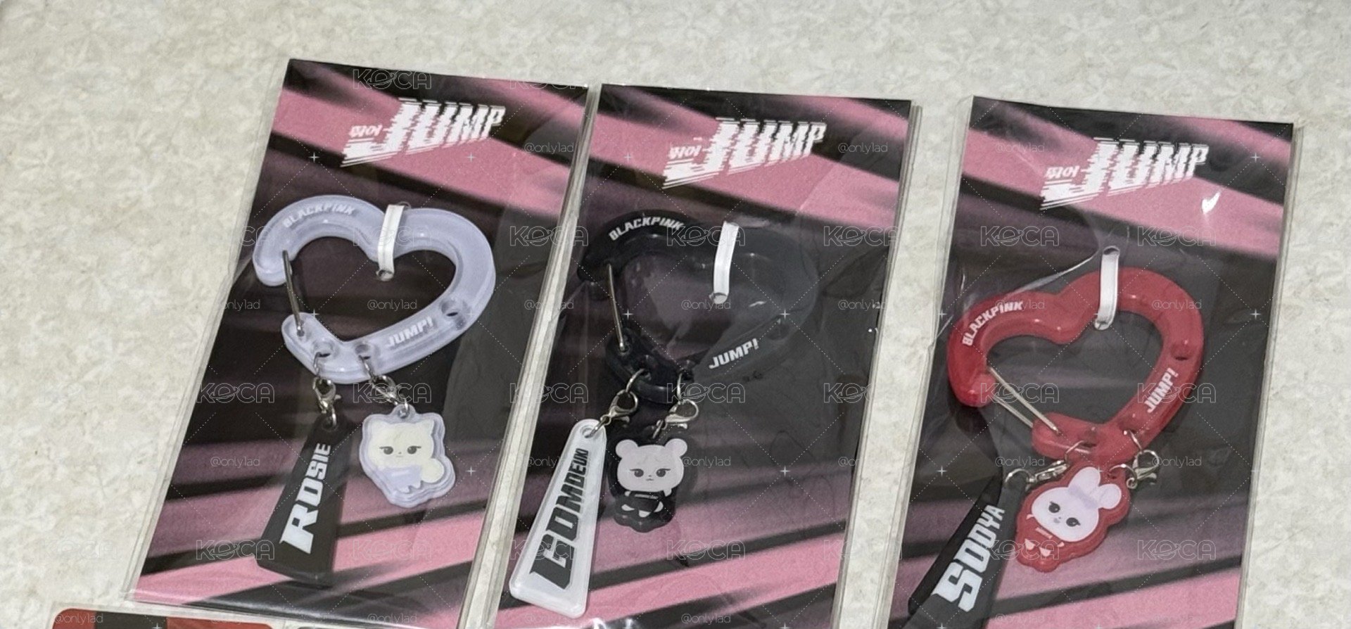 blackpink jump周邊 登山鑰匙扣 金智秀 金珍妮 朴彩英 Jisoo Jennie Rosé