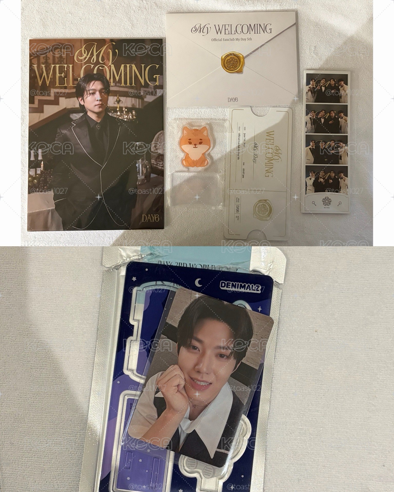 DAY6 young k 十週年展覽小立牌 度雲 立牌 部分五期會員禮 
