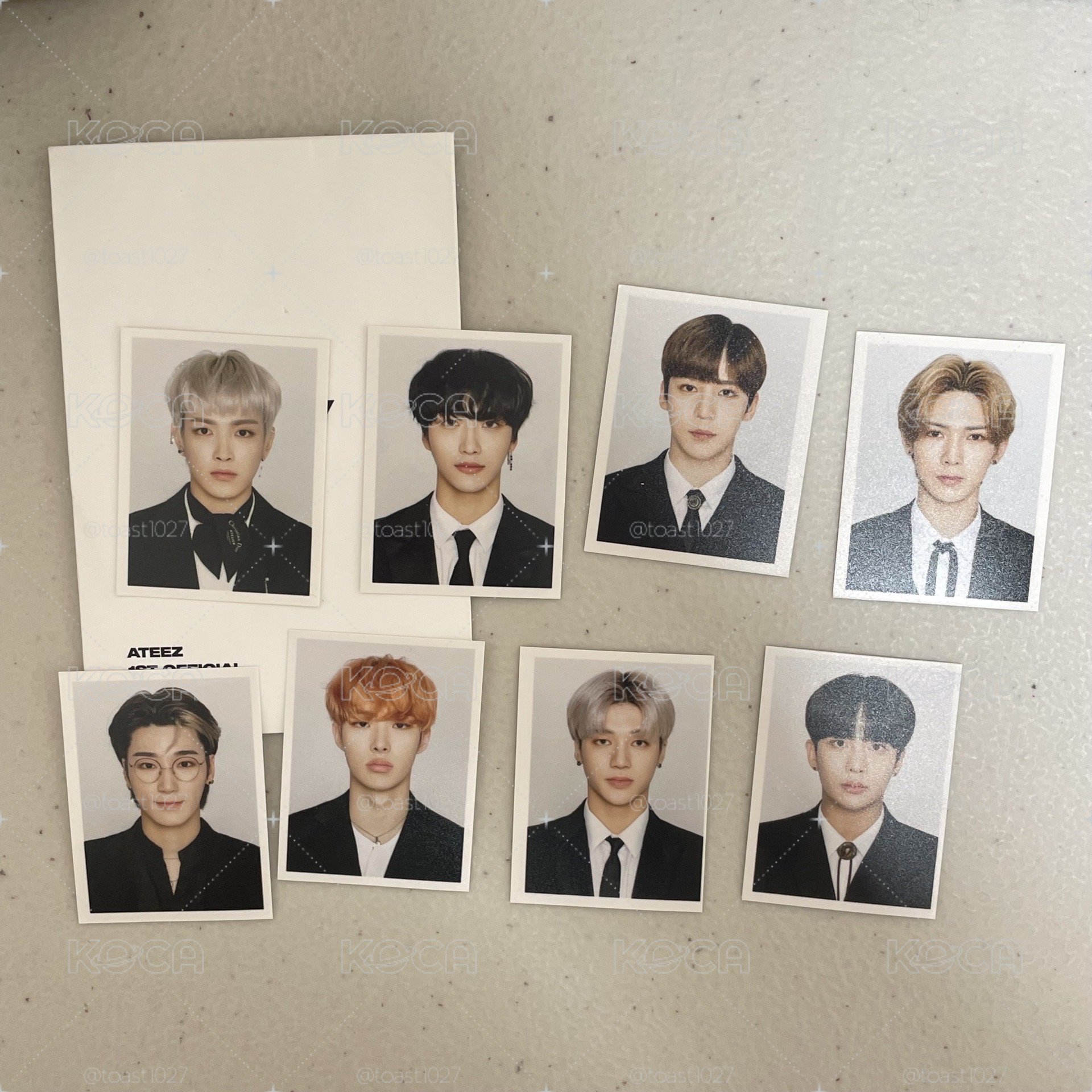 ATEEZ 一期 會員禮 證件照