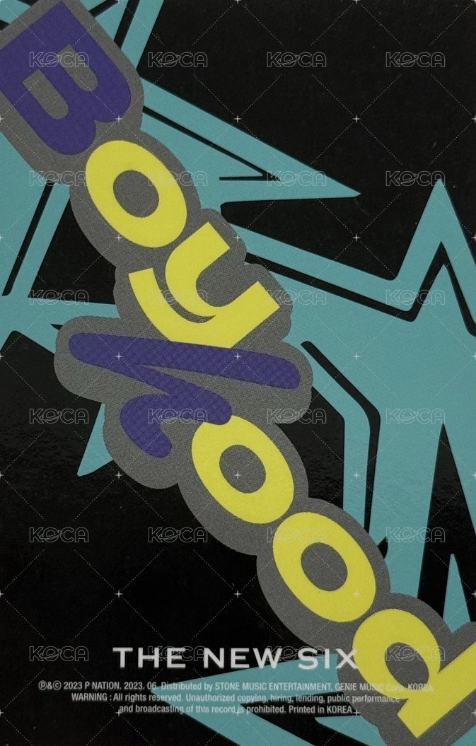THE 3RD MINI ALBUM 【BOYHOOD】 專輯卡  背面