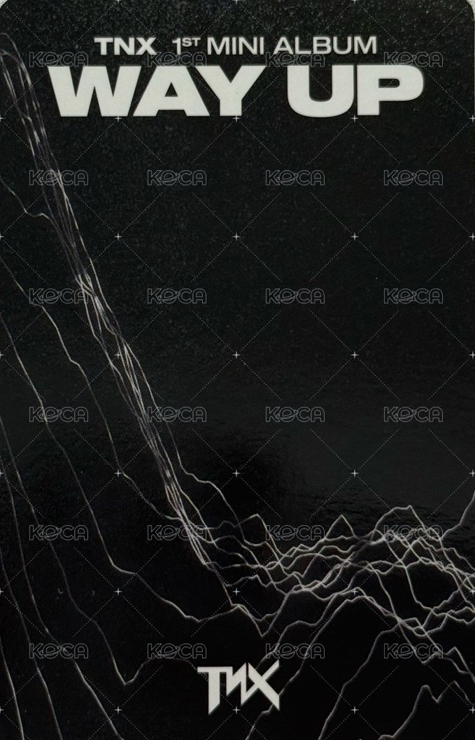 1st MINI ALBUM 【WAY UP】 專輯卡  背面