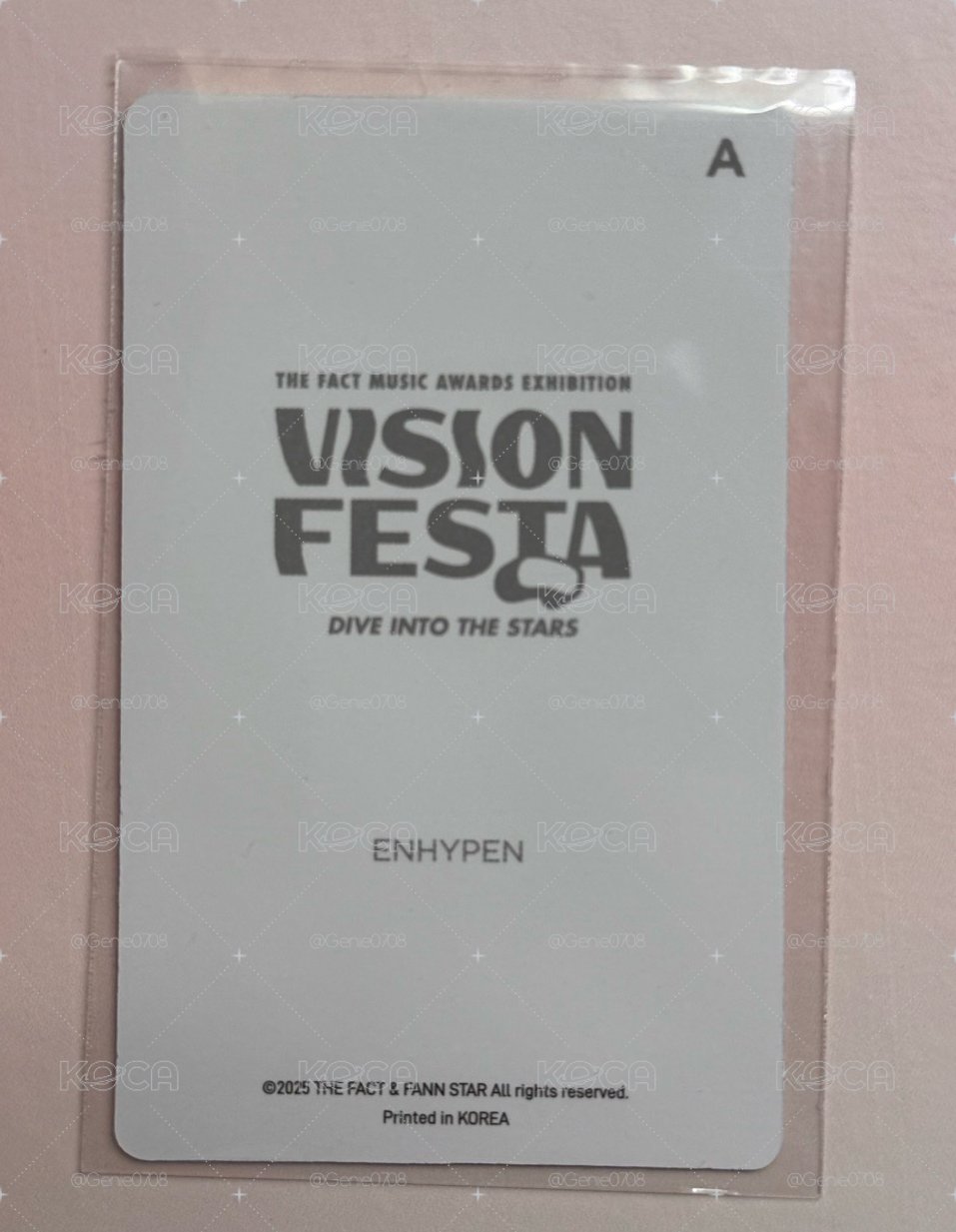 李羲承 Vision Vesta 台北入場卡