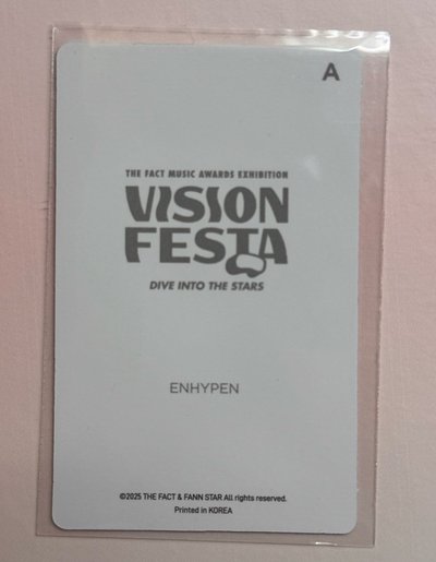 李羲承 Vision Vesta 台北入場卡