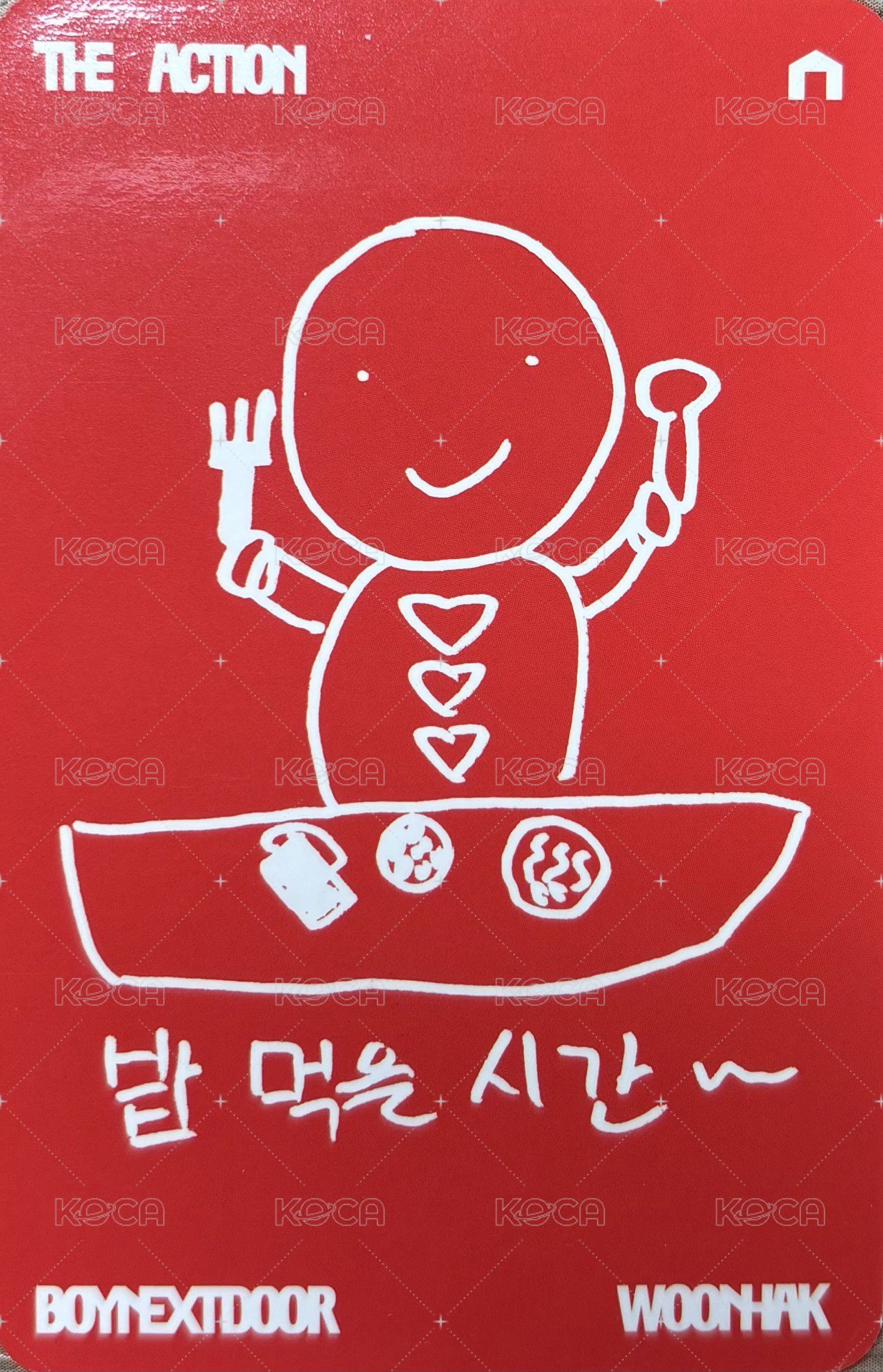 The Action 專輯卡 Play Ver. 背面