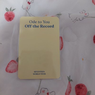 俊輝 SEVENTEEN ODE 回憶錄 寫真 小卡 JUN