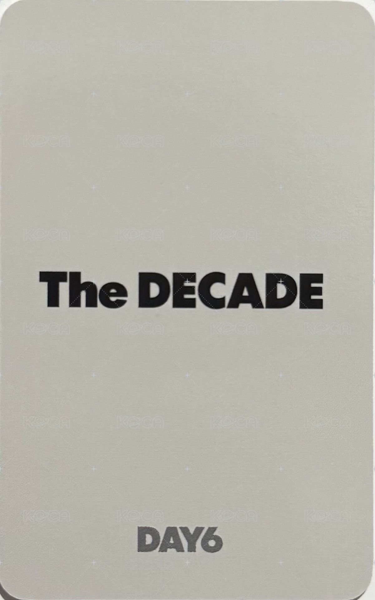 正四 fans 特典卡  背面