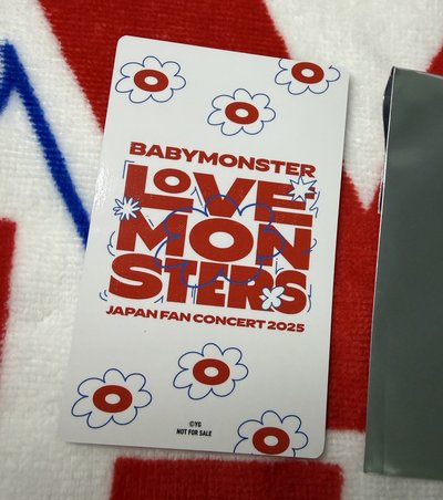 BABYMONSTER 亞洲FC 日本SS席 浴袍 束口袋 貼紙 