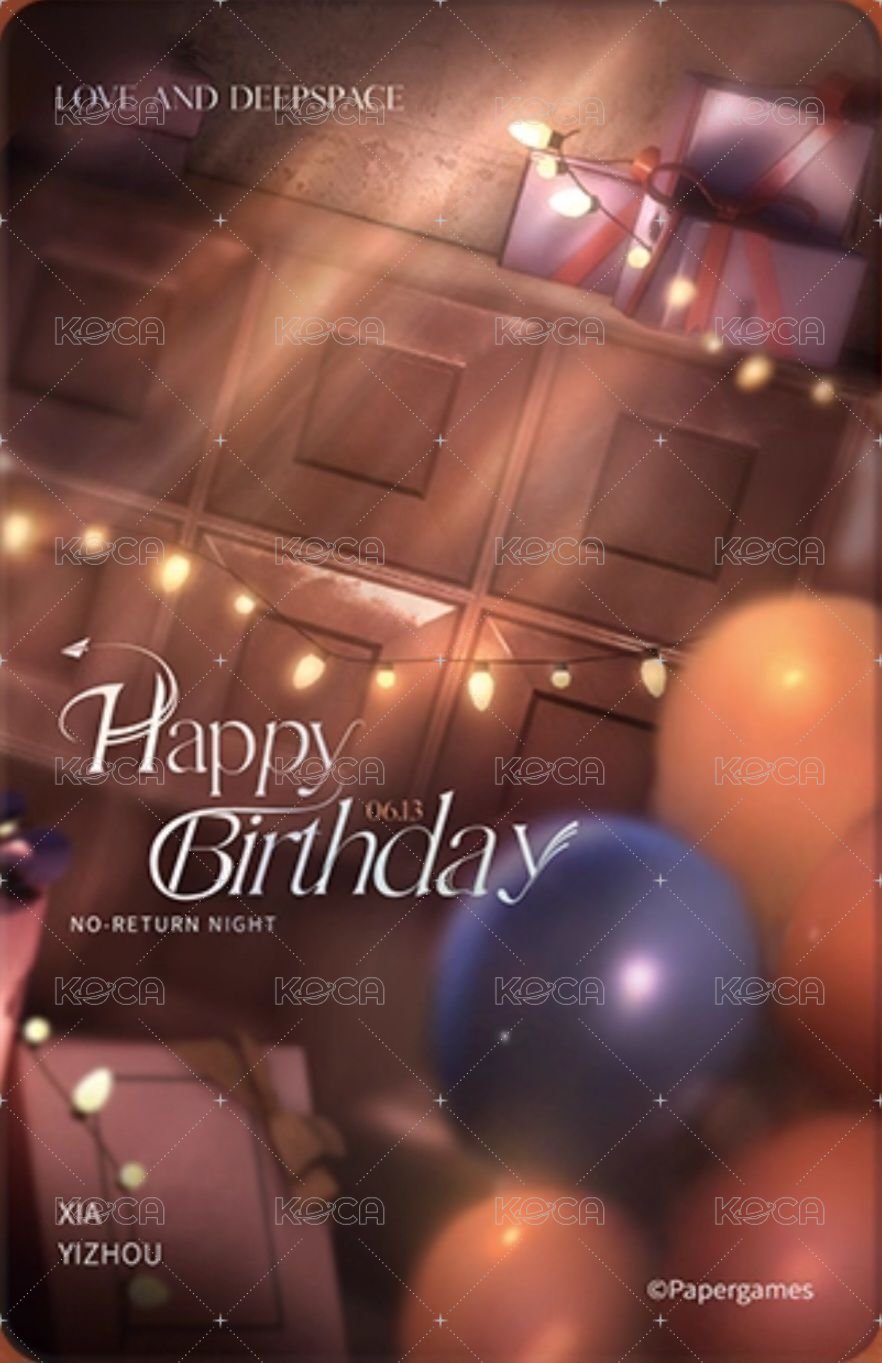 25年生日 周邊卡  背面