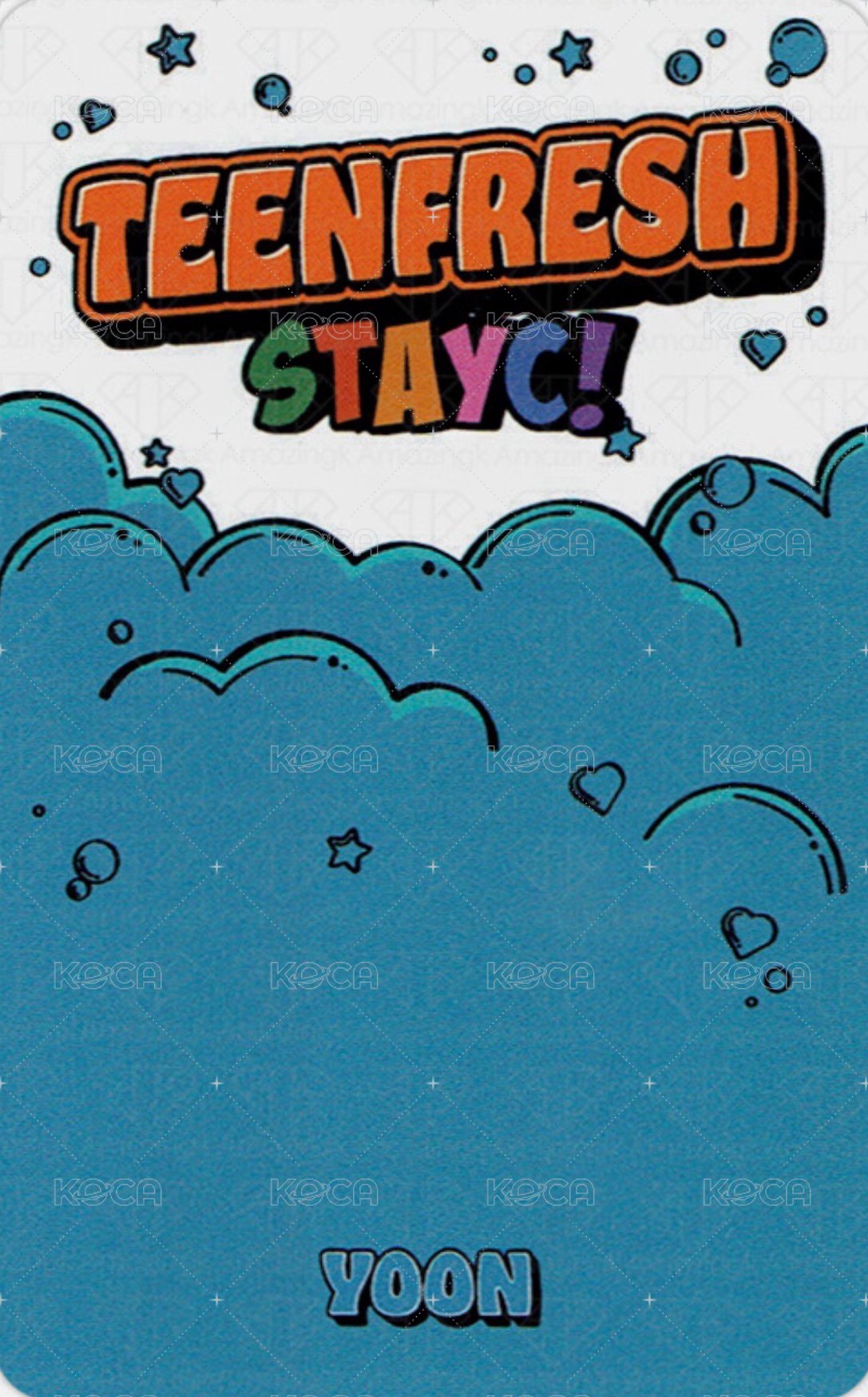 Bubble 專輯卡  背面