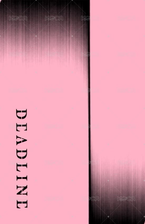 DEADLINE PINK 專輯卡  背面