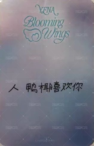 迷四 數星星 上海線下 簽售卡 髮圈 背面